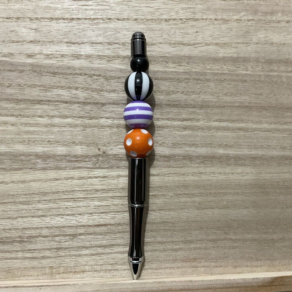 Halloween Themed Plastic Beaded Pen